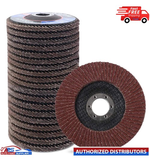 FLAP DISC Zirconium Ø115mm Ø22mm Bore 40, 80, And 120 Grit Pack of 10 discs